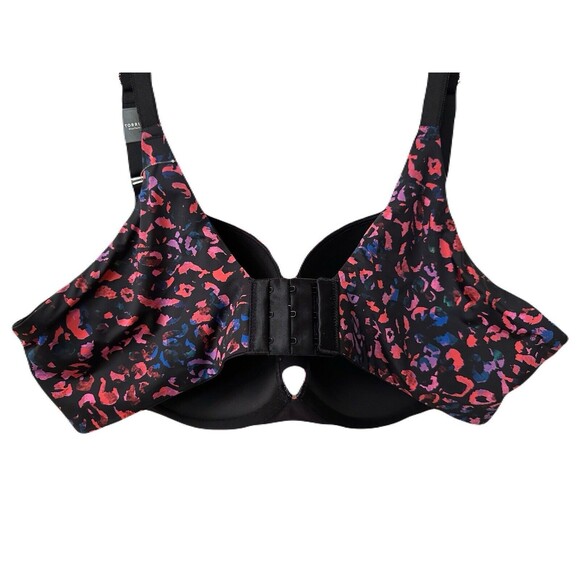 NEW Torrid Womens Bra Size 42C XO Plunge Sculpting Push Up Bra Rainbow Leopard - Picture 5 of 7